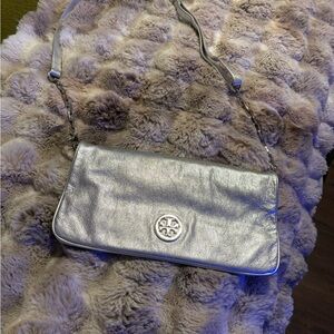 Tory Burch Silver Shoulder Bag